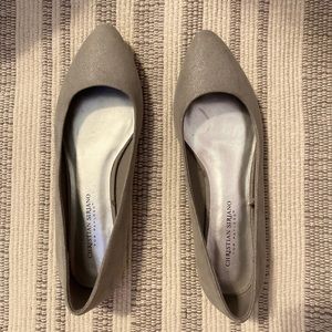 🌸Christian Siriano Silver Flats